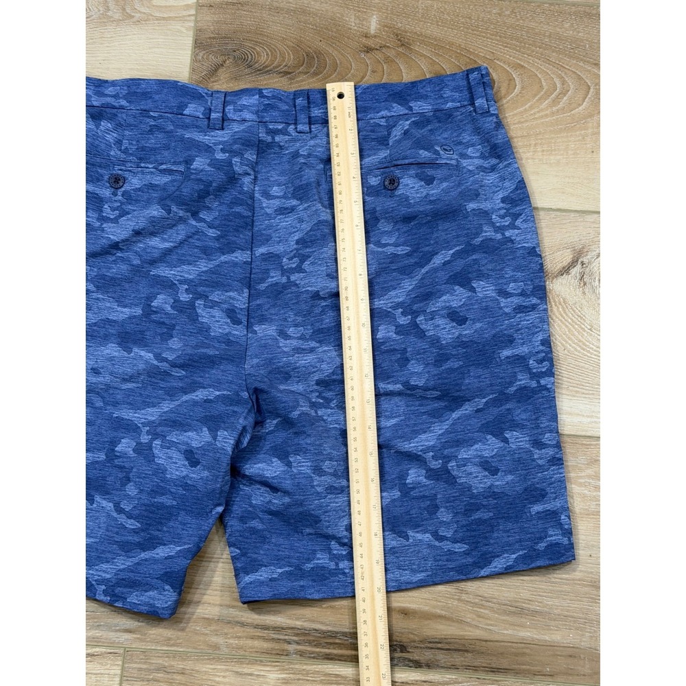 Vineyard Vines Performance Golf Shorts Mens 40 Blue Camo Stretch Nylon Spandex - Picture 6 of 6